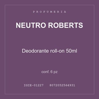 Neutro Roberts Deodorante roll-on 50ml — conf. 12 pz