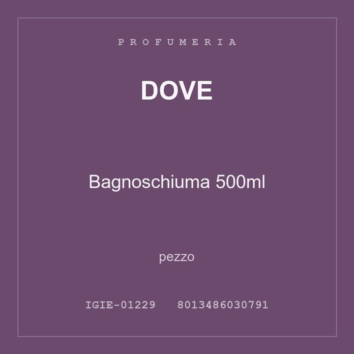 Dove Bagnoschiuma 500ml — conf. 2 pz