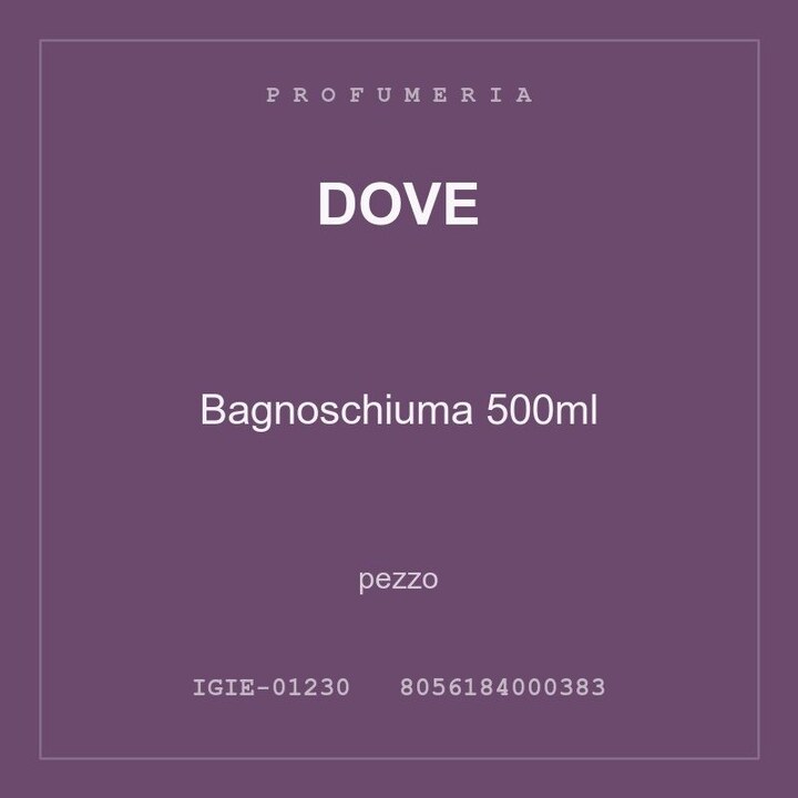 Dove Bagnoschiuma 500ml — conf. 4 pz