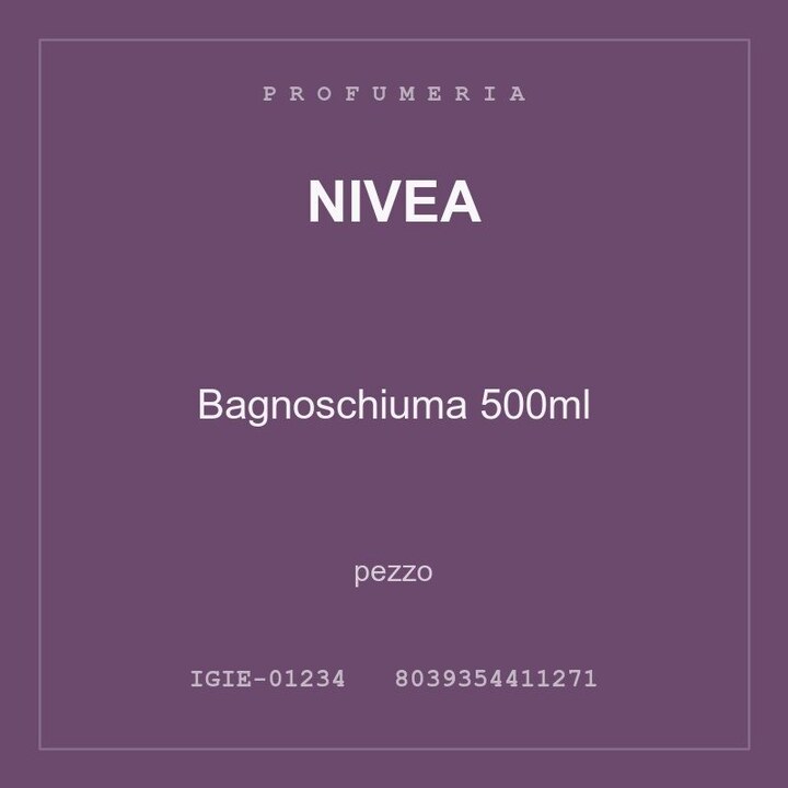 Nivea Bagnoschiuma 500ml — conf. 2 pz