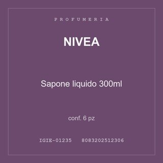 Nivea Sapone liquido 300ml — conf. 6 pz
