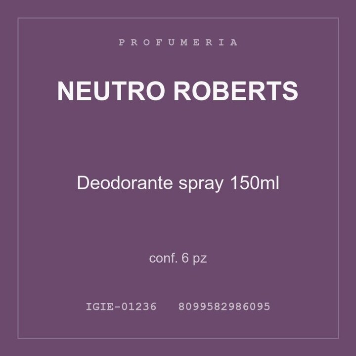 Neutro Roberts Deodorante spray 150ml — conf. 3 pz