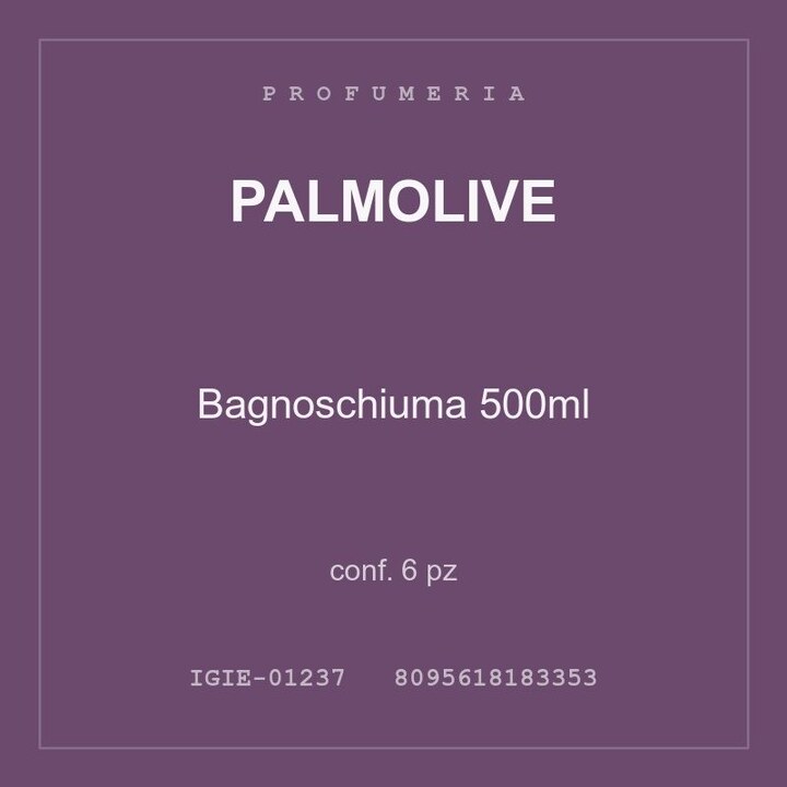 Palmolive Bagnoschiuma 500ml — conf. 3 pz