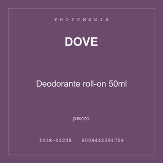 Dove Deodorante roll-on 50ml — conf. 2 pz