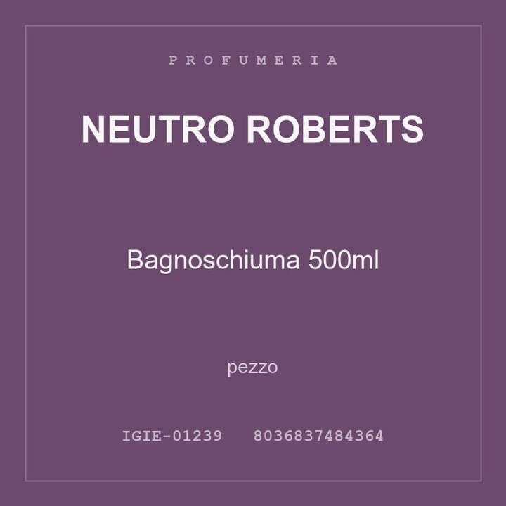 Neutro Roberts Bagnoschiuma 500ml — conf. 8 pz