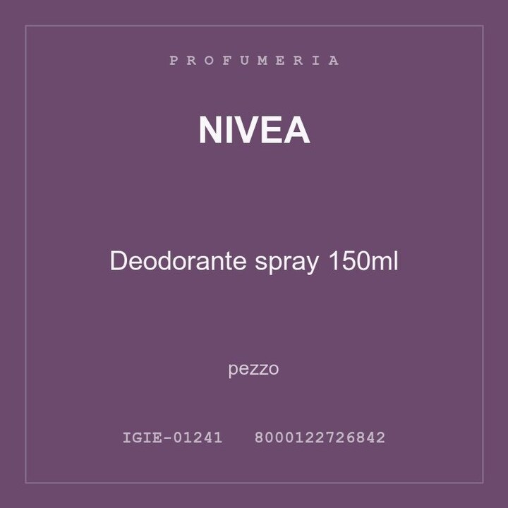 Nivea Deodorante spray 150ml — conf. 2 pz