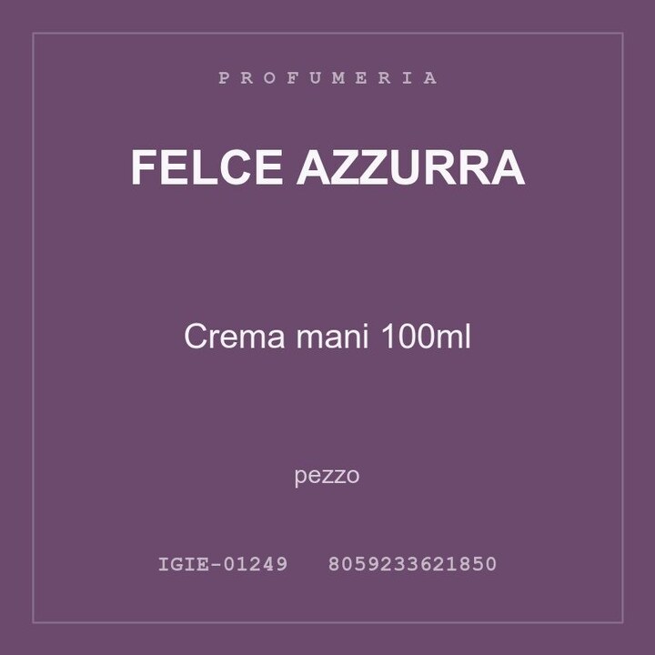 Felce Azzurra Crema mani 100ml — conf. 8 pz