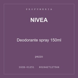 Nivea Deodorante spray 150ml — conf. 4 pz