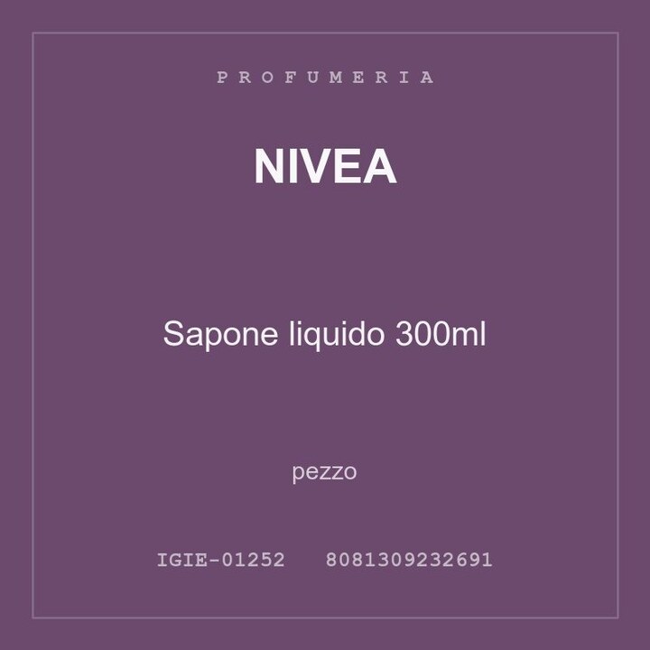 Nivea Sapone liquido 300ml — conf. 3 pz