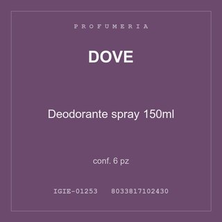 Dove Deodorante spray 150ml — conf. 3 pz