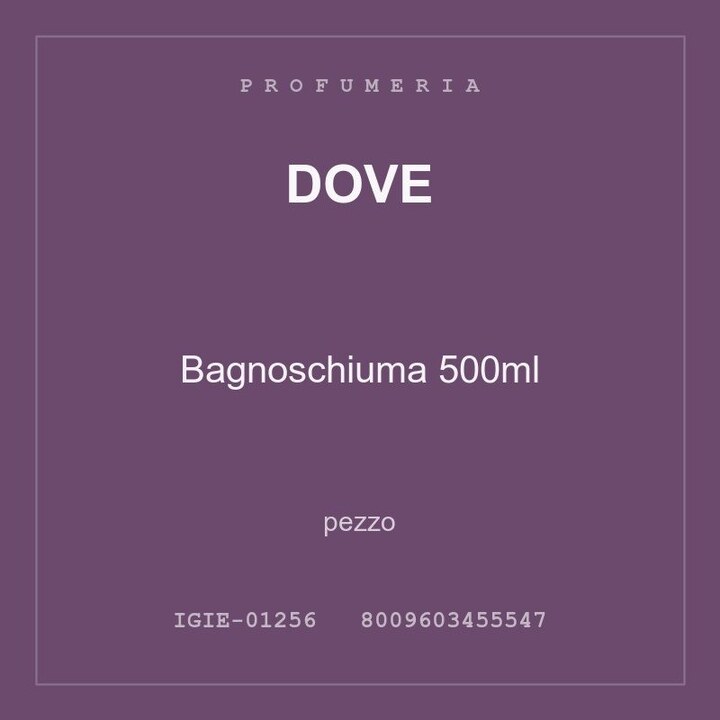 Dove Bagnoschiuma 500ml — conf. 12 pz