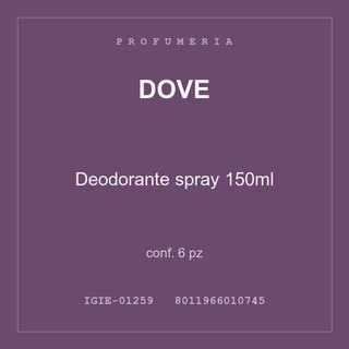 Dove Deodorante spray 150ml — conf. 12 pz