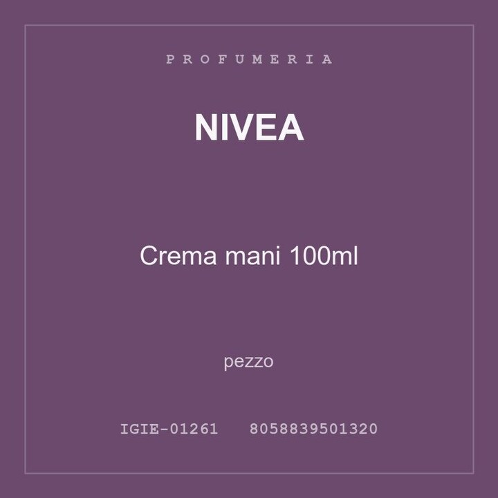 Nivea Crema mani 100ml — conf. 4 pz