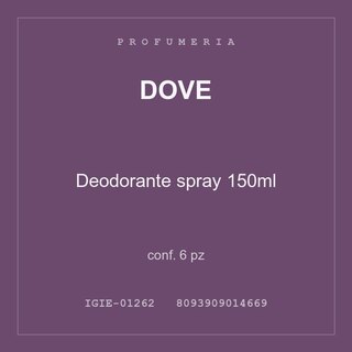 Dove Deodorante spray 150ml — conf. 15 pz