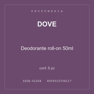 Dove Deodorante roll-on 50ml — conf. 6 pz