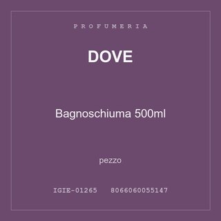 Dove Bagnoschiuma 500ml — conf. 24 pz