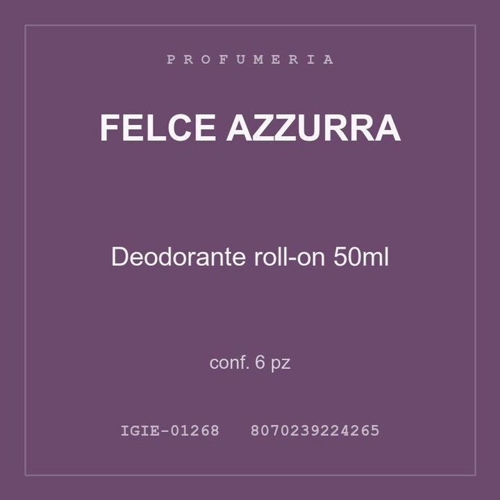 Felce Azzurra Deodorante roll-on 50ml — conf. 6 pz