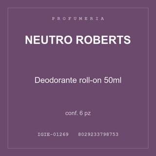 Neutro Roberts Deodorante roll-on 50ml — conf. 15 pz