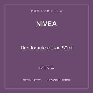 Nivea Deodorante roll-on 50ml — conf. 12 pz