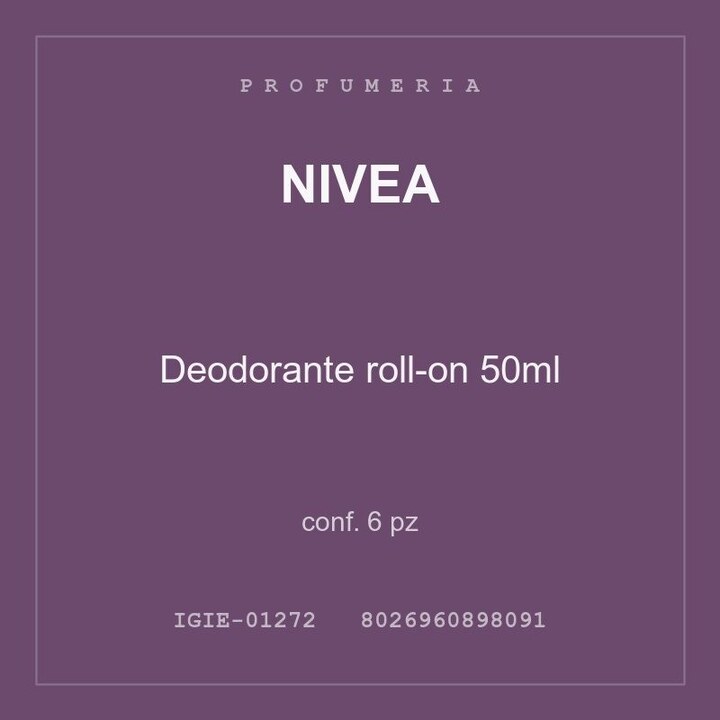 Nivea Deodorante roll-on 50ml — conf. 12 pz