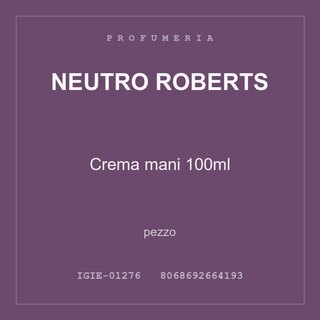 Neutro Roberts Crema mani 100ml — pezzo