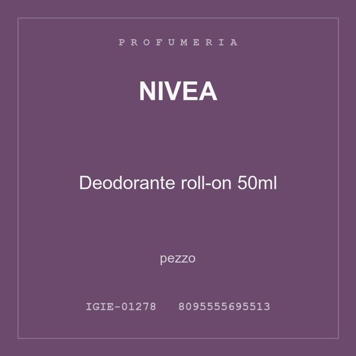Nivea Deodorante roll-on 50ml — conf. 4 pz