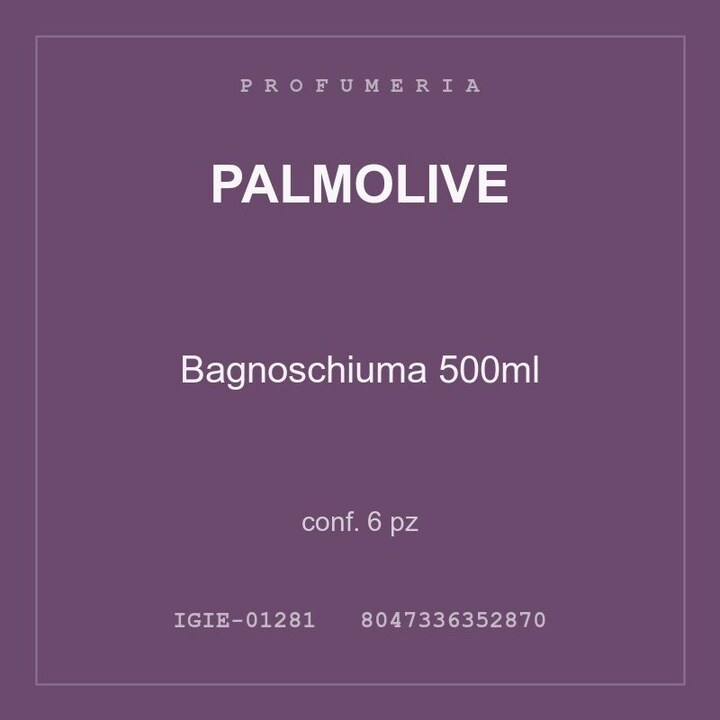 Palmolive Bagnoschiuma 500ml — conf. 12 pz
