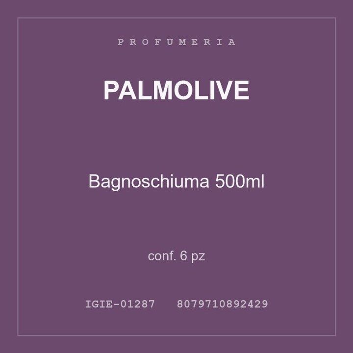 Palmolive Bagnoschiuma 500ml — conf. 15 pz