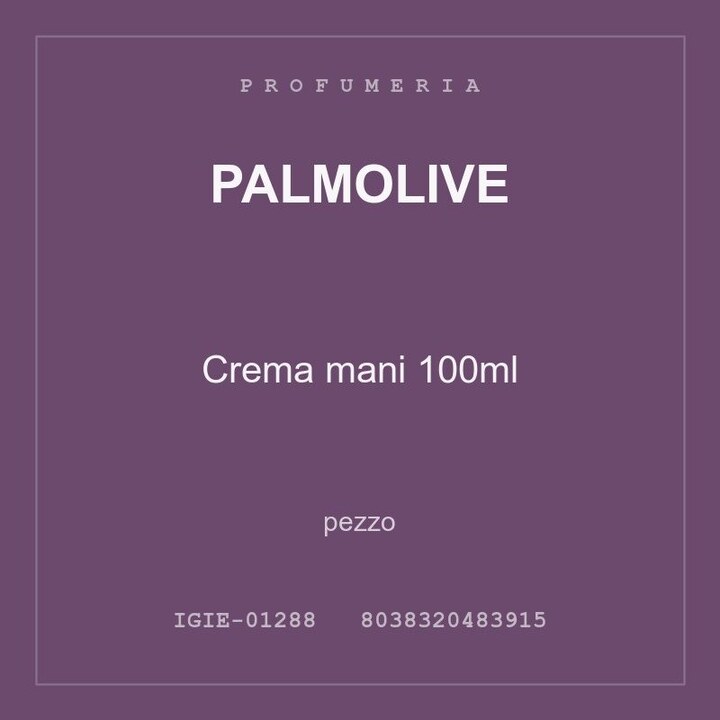 Palmolive Crema mani 100ml — conf. 2 pz