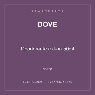 Dove Deodorante roll-on 50ml — conf. 3 pz