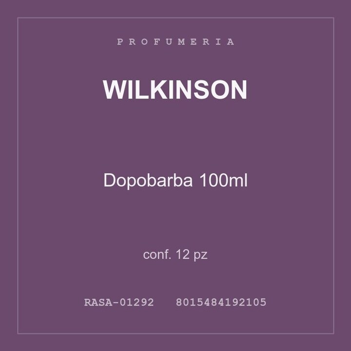 Wilkinson Dopobarba 100ml — conf. 12 pz