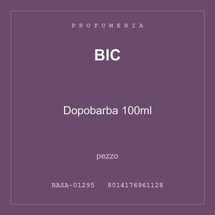 BIC Dopobarba 100ml — pezzo