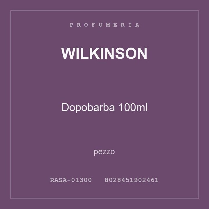 Wilkinson Dopobarba 100ml — pezzo