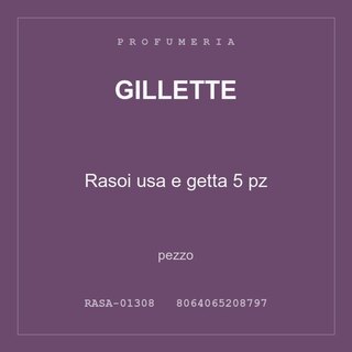 Gillette Rasoi usa e getta 5 pz — pezzo