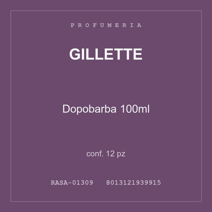 Gillette Dopobarba 100ml — conf. 12 pz