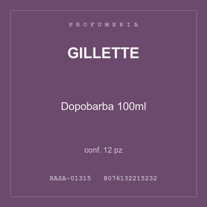 Gillette Dopobarba 100ml — conf. 6 pz