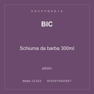 BIC Schiuma da barba 300ml — conf. 2 pz