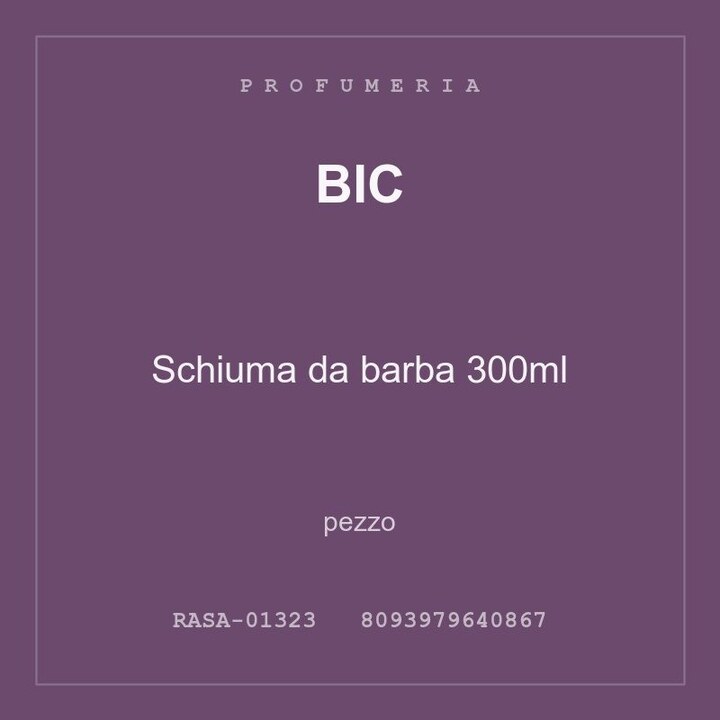 BIC Schiuma da barba 300ml — conf. 2 pz