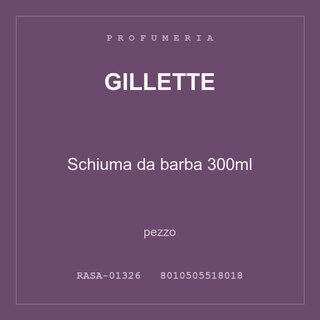 Gillette Schiuma da barba 300ml — pezzo