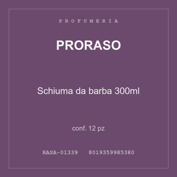 Proraso Schiuma da barba 300ml — conf. 6 pz