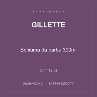 Gillette Schiuma da barba 300ml — conf. 12 pz