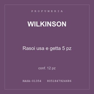 Wilkinson Rasoi usa e getta 5 pz — conf. 35 pz