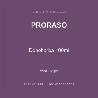 Proraso Dopobarba 100ml — conf. 25 pz