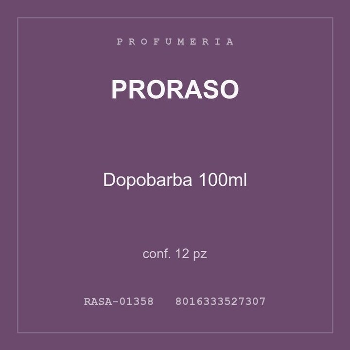 Proraso Dopobarba 100ml — conf. 25 pz