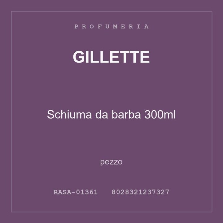 Gillette Schiuma da barba 300ml — conf. 2 pz