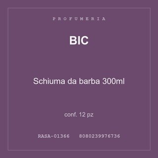 BIC Schiuma da barba 300ml — conf. 12 pz