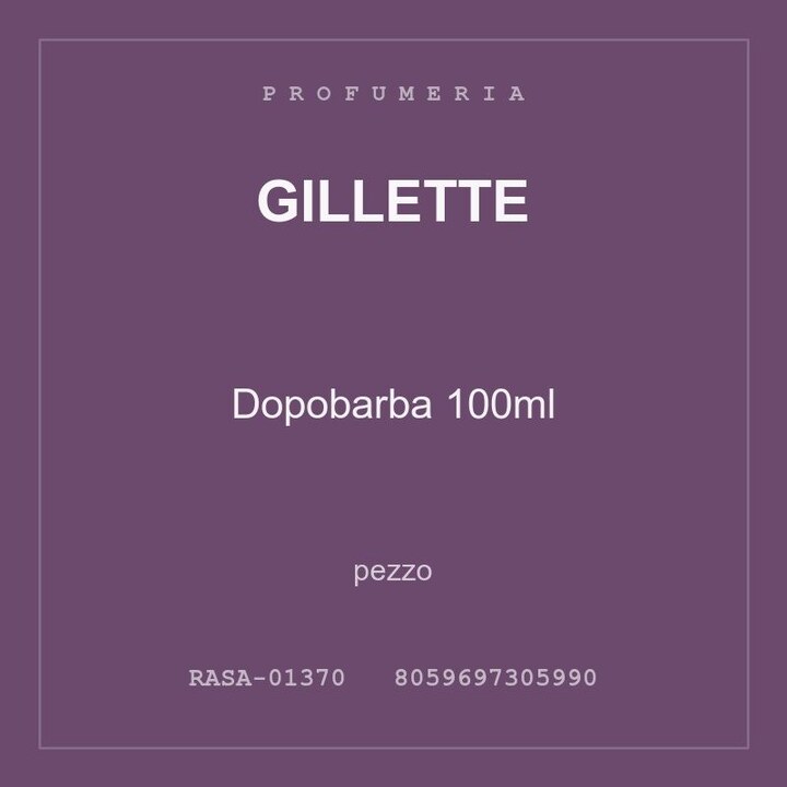 Gillette Dopobarba 100ml — conf. 8 pz