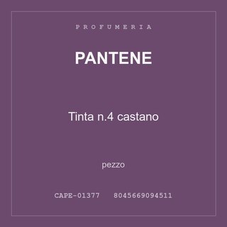 Pantene Tinta n.4 castano — pezzo
