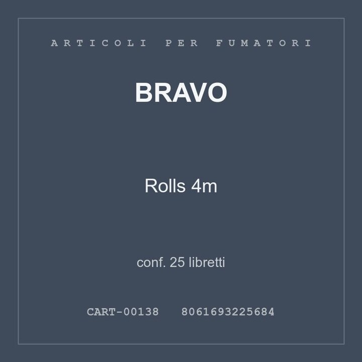 SMOKING BROWN DOUBLE CARTINA REGULAR