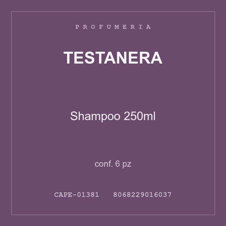 Testanera Shampoo 250ml — conf. 6 pz